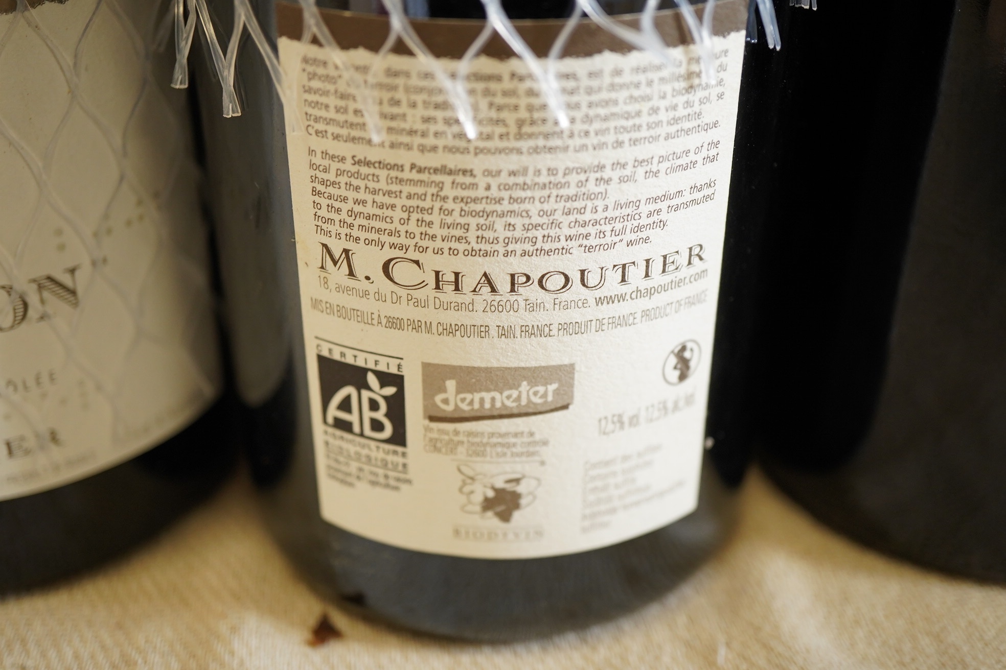 Domaine M. Chapoutier: A mixed parcel of Côtes du Rhône red wine